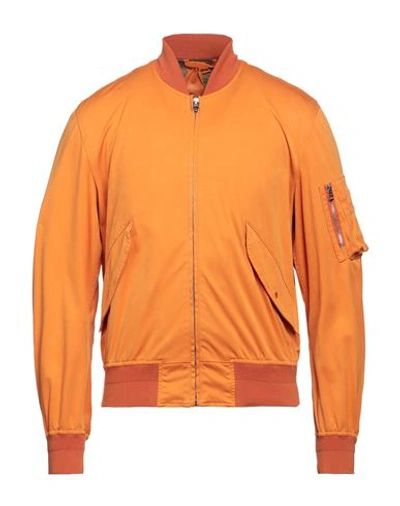 Shop Ten C Man Jacket Orange Size 42 Polyester, Polyamide