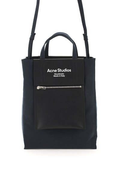 Shop Acne Studios Baker Out Medium Tote Bag Men In Black