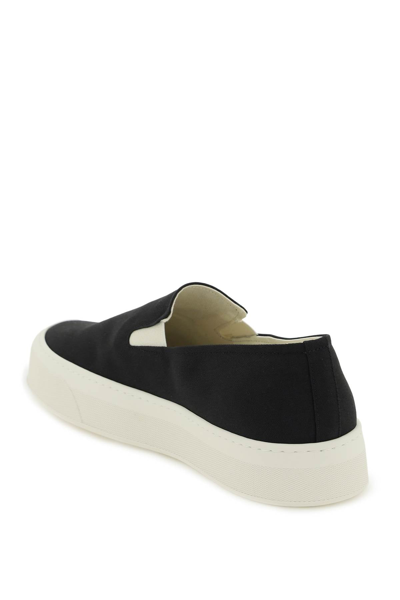 Shop Common Projects Canvas Slip-on Sneakers Men In Black