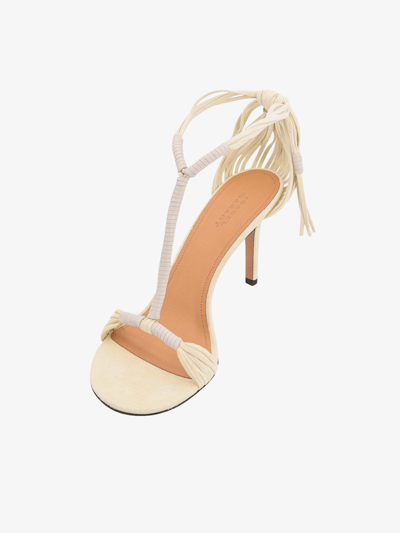Shop Isabel Marant Woman Anssi Woman White Sandals