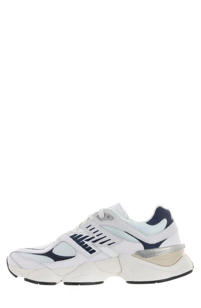 Shop New Balance 9060 Sneaker In White/ Navy