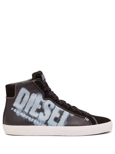 Shop Diesel S-leroji X High-top Sneakers In Black