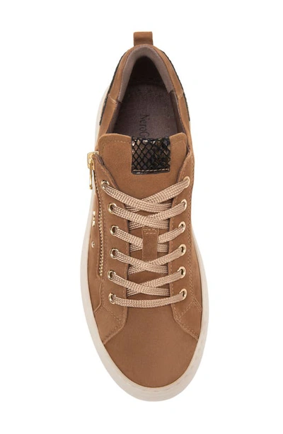 Nerogiardini Platform Wedge Sneaker In Malt