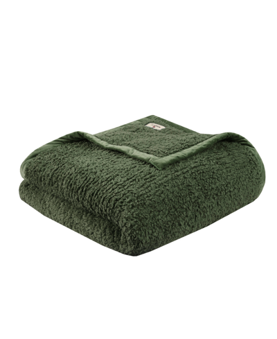 Shop Woolrich Burlington Berber Blanket, Twin In Green