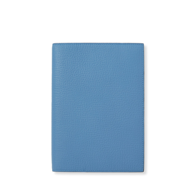 Shop Smythson Evergreen Refillable Diary In Ludlow In Nile Blue