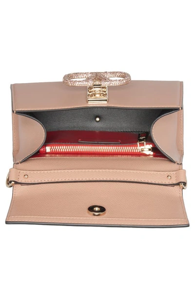 Shop Valentino Small Vsling Leather Top Handle Bag In Kfj Rose Cannelle/ Vintage