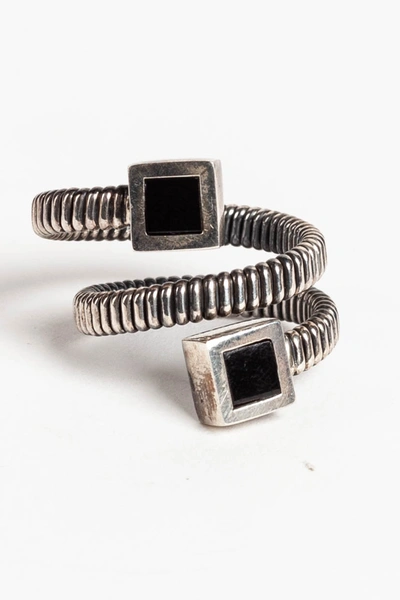 Shop Guidi Tubular Ring With Onyx In L