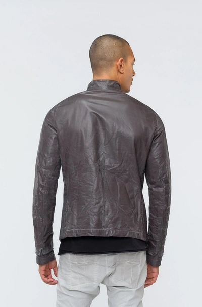 Layer-0 Leather H. Jacket In Gray | ModeSens