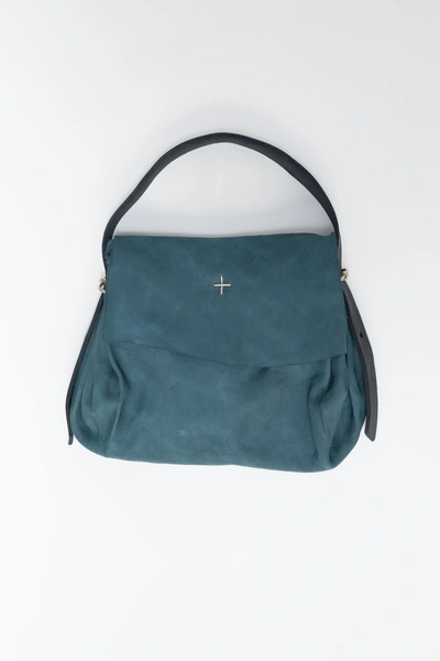 Shop M.a+ Deep Teal Xs Accordion Handbag In One Size