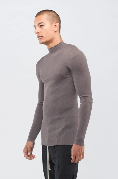 Shop Rick Owens Dust Ribbed Lupetto