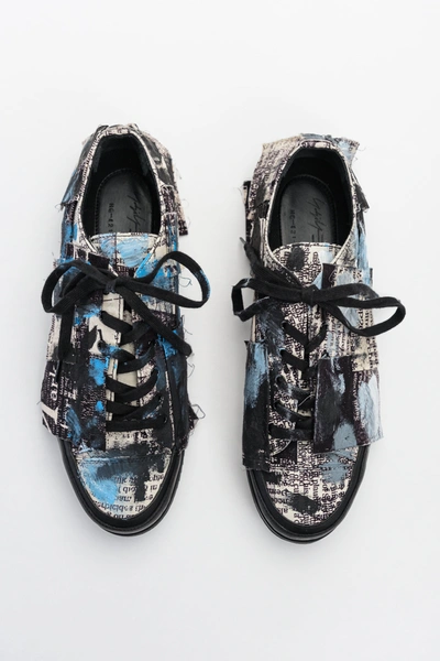 Shop Yohji Yamamoto Low Cut Painted Sneaker In 4