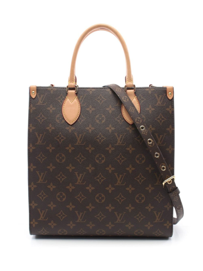 Pre-owned Louis Vuitton 2020s Sac Plat Pm Two-way Bag In Brown