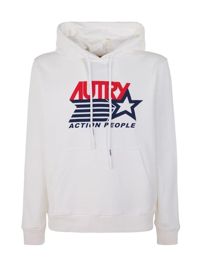 Shop Autry Hoodie Iconic Man Action White Clothing