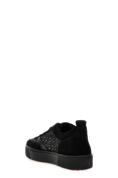 Shop Christian Louboutin Men Happyrui' Sneakers In Black