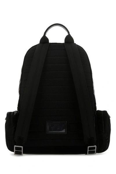 Shop Dolce & Gabbana Man Black Nylon Blend Sicilia Backpack