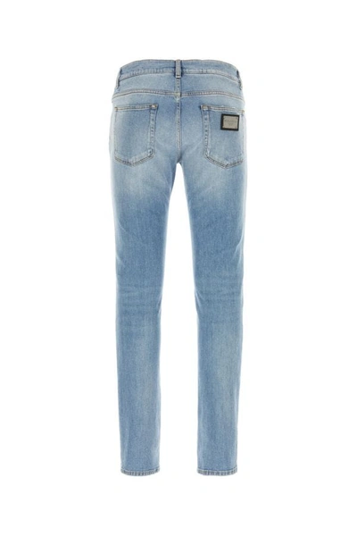 Shop Dolce & Gabbana Man Stretch Denim Skinny Jeans In Blue