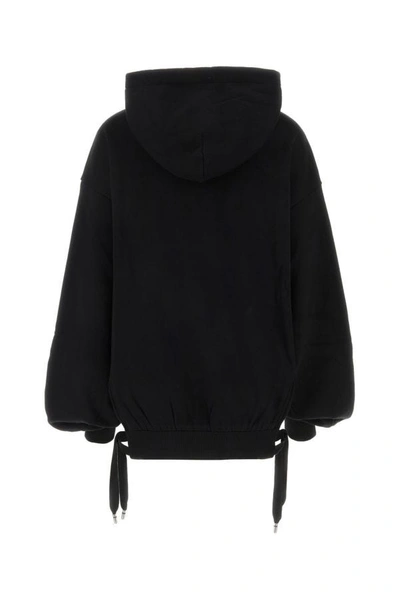 Shop Dolce & Gabbana Woman Black Cotton Blend Sweatshirt