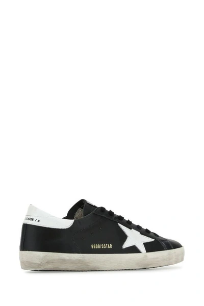 Shop Golden Goose Deluxe Brand Man Black Leather Super Star Classic Sneakers
