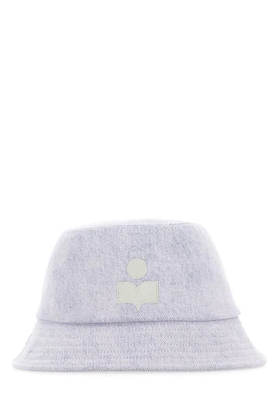 Shop Isabel Marant Woman Lilac Denim Haley Hat In Purple