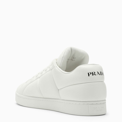 Shop Prada Low White Leather Trainer Women