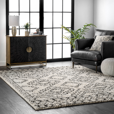 Shop Nuloom Lacey Moroccan Geometric Soft Shag Area Rug