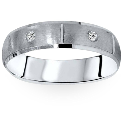 Shop Pompeii3 Mens Comfort Fit Bezel Diamond Wedding 14k Band Ring In Multi