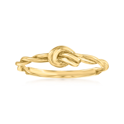 Shop Canaria Fine Jewelry Canaria 10kt Yellow Gold Twisted Knot Ring