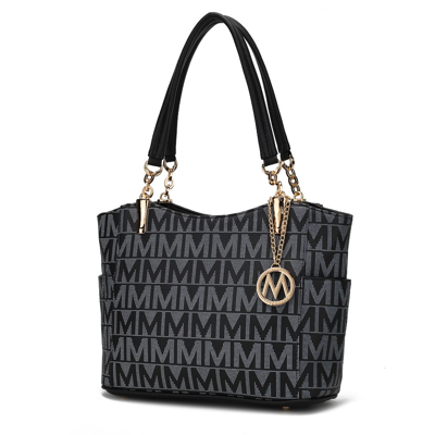 Mkf Collection By Mia K Braylee M Signature Tote Handbag In Black