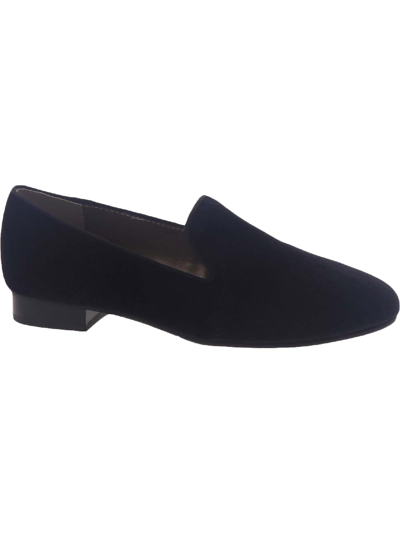 Shop Array Aubrey Womens Velvet Slip On Loafers In Black
