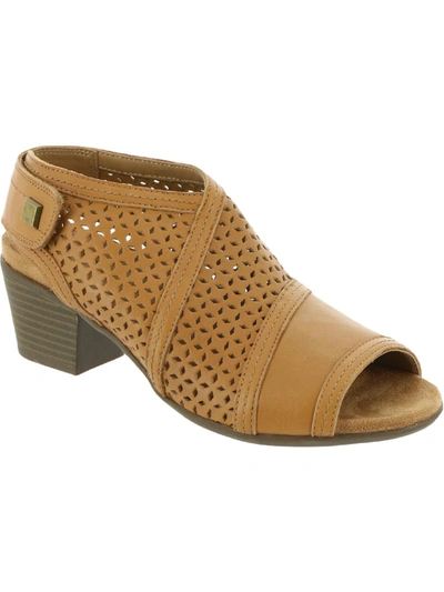 Shop Array Kensley Womens Leather Slip On Heel Sandals In Gold