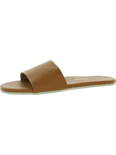 Shop Hari Mari Mari Slide Womens Leather Slip Resistant Slide Sandals In White