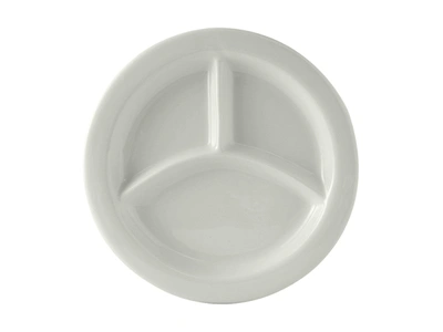 Tuxton Healthcare 3 Compartment Plate 9"x1", 12 Pieces