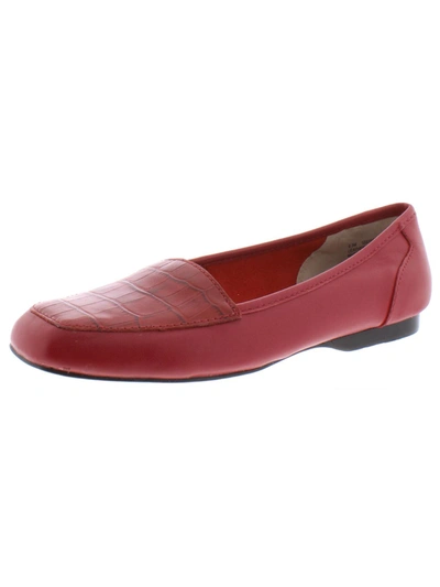 Shop Array Freedom Womens Slip On Loafers In Red