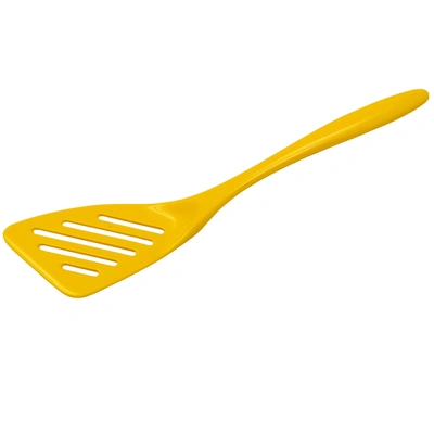 Gourmac 12-inch Melamine Slotted Turner Spatula In Yellow
