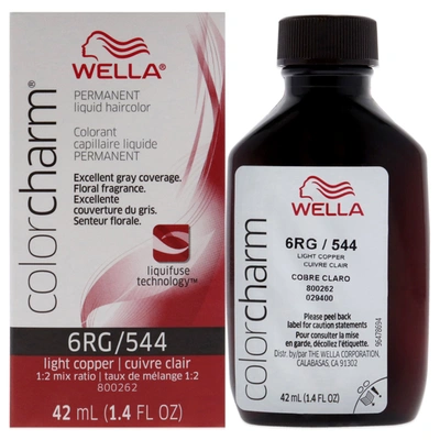 Shop Wella Color Charm Permanent Liquid Haircolor - 544 6rg Light Copper By  For Unisex - 1.4 oz Hair Colo