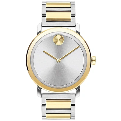 Shop Movado Men's Bold Evolution Silver Dial Watch In Gold