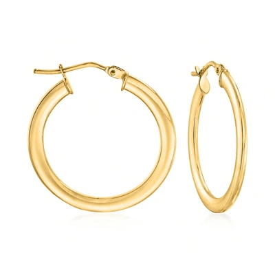 Ross-simons Italian 14kt Yellow Gold Hoop Earrings In Gold