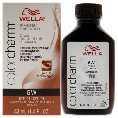 Shop Wella Color Charm Permanent Liquid Haircolor - 6w Praline By  For Unisex - 1.4 oz Hair Color