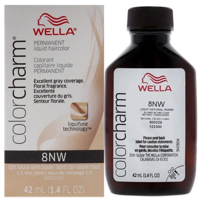 Shop Wella Color Charm Permanent Liquid Haircolor - 8nw Light Natural Warm Blonde By  For Unisex - 1.4 oz