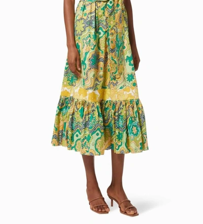 Shop Celia B Sunflower Dress In Green