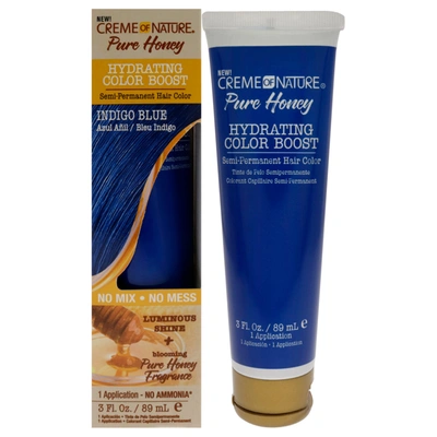 Shop Crème Of Nature Pure Honey Hydrating Color Boost Semi-permanent Hair Color - Indigo Blue By Creme Of Nature For Unis