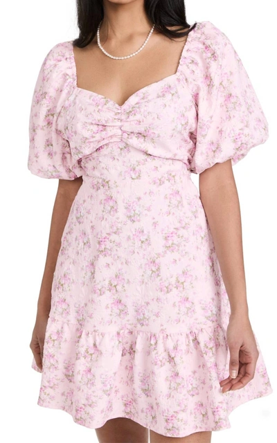 Shop 2.7 August Apparel Floral Mini Dress In Pink