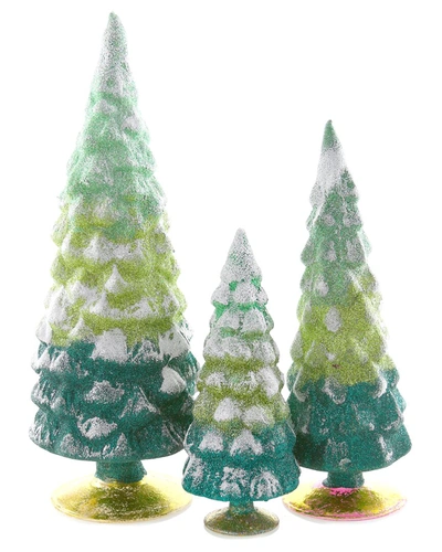 Cody Foster & Co. Gltr Gradient Tree Set Of 3