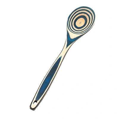 Shop Island Bamboo Pakkawood 12-inch Spoon In Blue