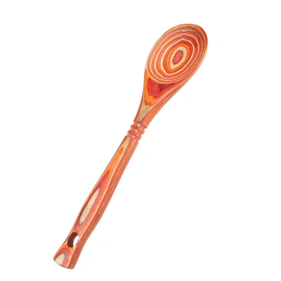 Shop Island Bamboo Pakkawood 12-inch Spoon In Red