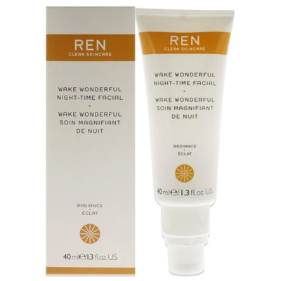 Shop Ren Wake Wonderful Night-time Facial For Unisex 1.3 oz Treatment