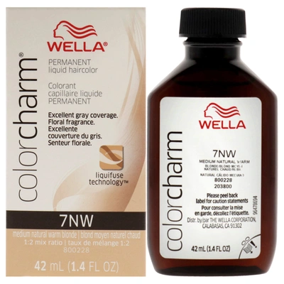 Shop Wella Color Charm Permanent Liquid Haircolor - 7nw Medium Natural Warm Blonde By  For Unisex - 1.4 oz