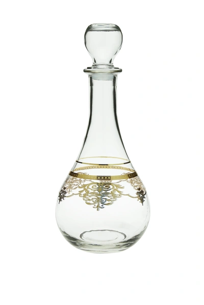 Shop Classic Touch Decor Decanter With Rich Gold Design