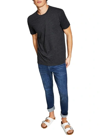 Shop And Now This Mens Solid Basic T-shirt T-shirt In Black
