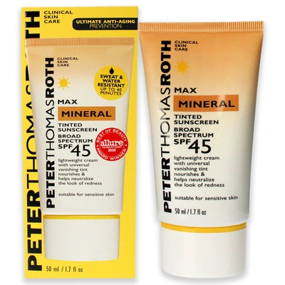Shop Peter Thomas Roth Max Mineral Tinted Sunscreen Spf 45 By  For Unisex - 1.7 oz Sunscreen